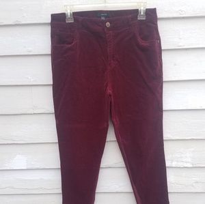 FOREVER 21 Red Corduroy Jeans Size 30